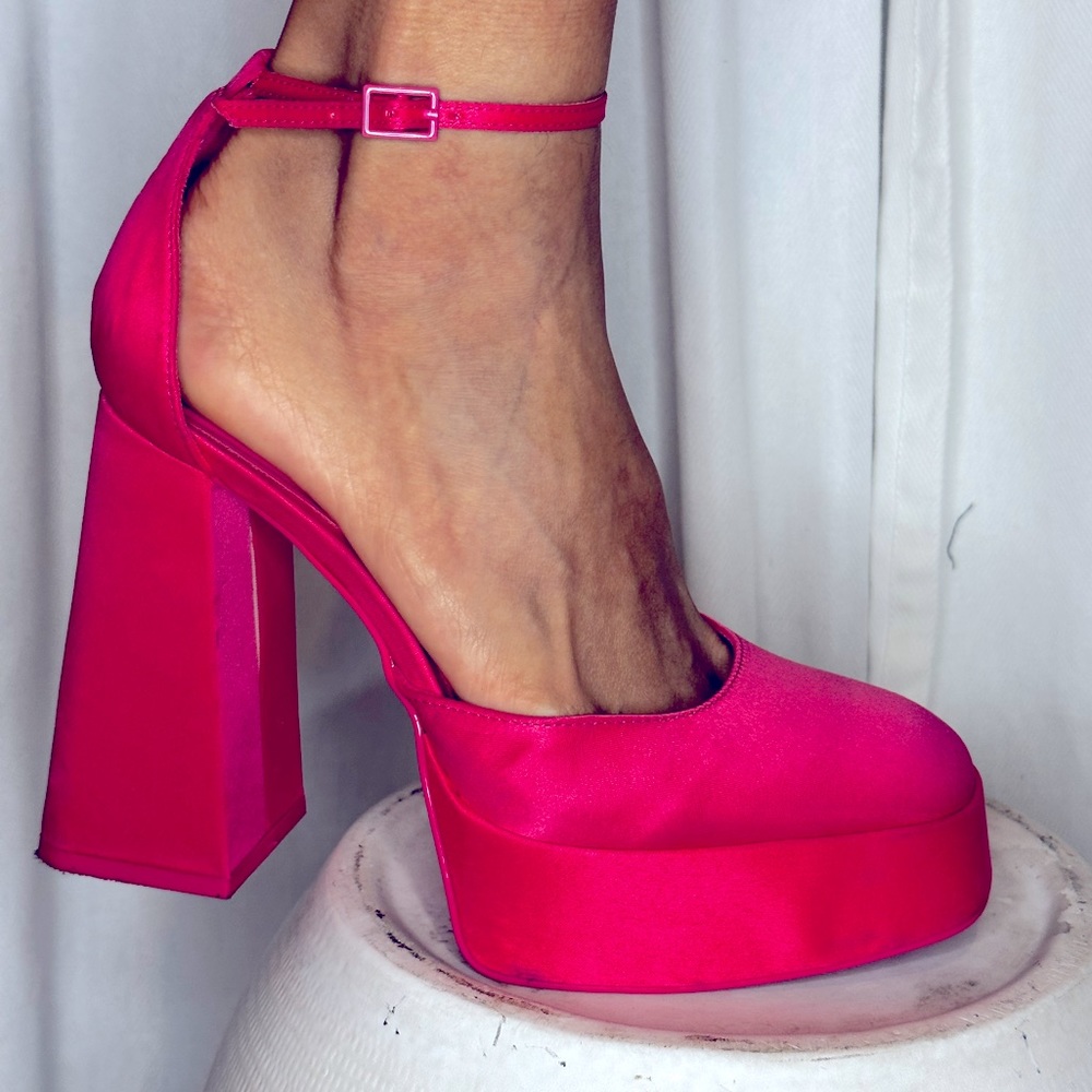 Hot pink platforms